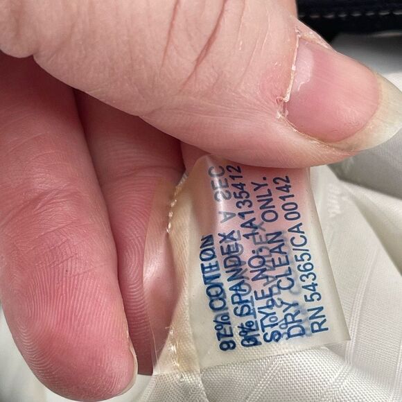 NYGARD Collection Women's Cotton Fully Lined Jacket Blazer Black and White Small - Picture 6 of 12